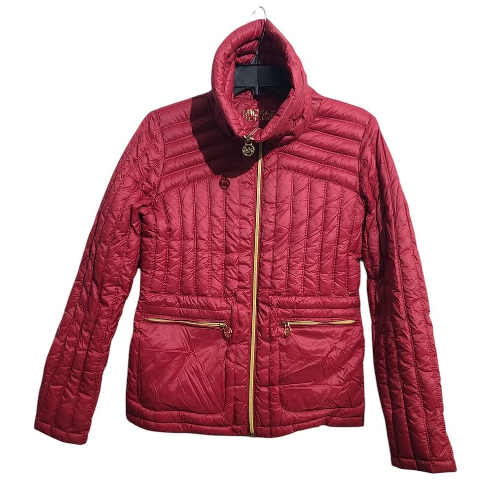 Michael Kors Packable Down High Neck Quilted Jack… - image 1